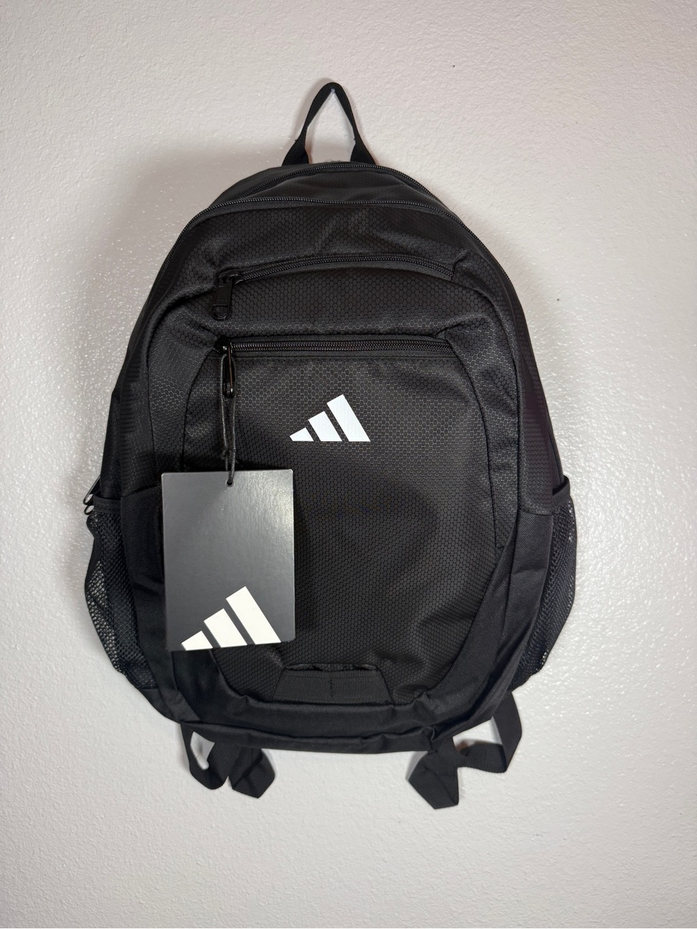 NWT Adidas Fundare Backpack Black White Laptop Travel School Bookbag JK9052⁠